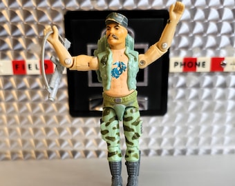 1983 Hasbro GI Joe Gung Ho With Backpack and Grenade Launcher, ARAH, Tight Joints and O Ring