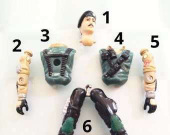 1986 Hasbro GI Joe Dial Tone DialTone Body Parts ARAH