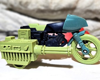 Vintage GI Joe Cobra Dreadnok Ground Assault Motorcycle and Sidecar Gun With Saddle Bags, 1986, Sears Exclusive, ARAH!