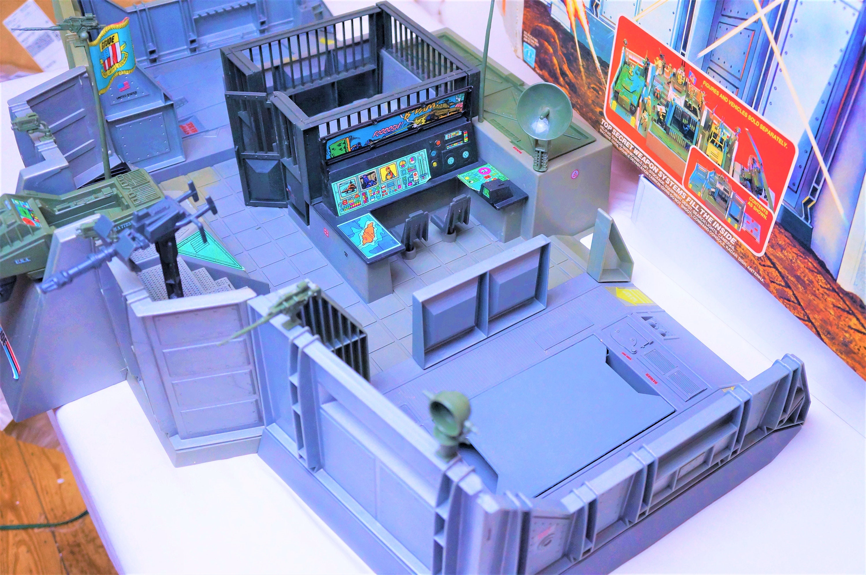 1983 Hasbro GI Joe Headquarters HQ Complete In Box ARAH