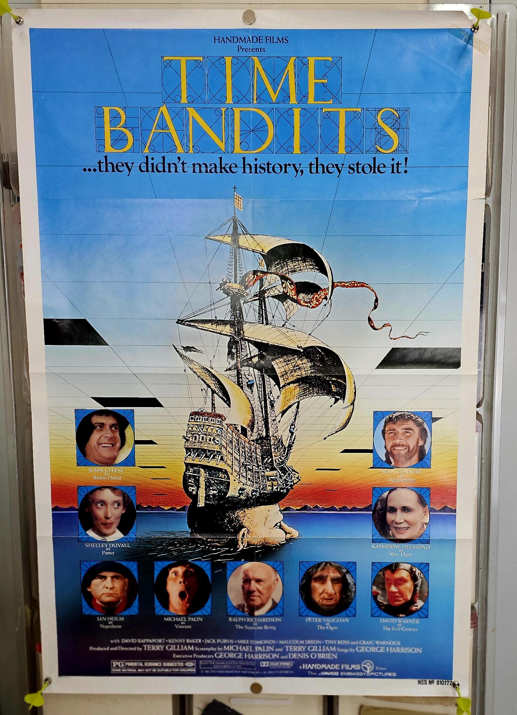 バンデットQ TIME BANDITS USオリジナル映画ポスター バンデットQ TIME BANDITS USオリジナル映画ポスター バンデット