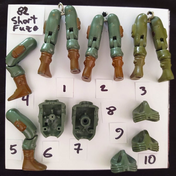 Hasbro GI Joe ARAH 1982 Short Fuze Action Figure Body Parts