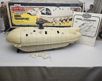 Vintage Kenner Star Wars Empire Strikes Back Rebel Transport MIB -- One transport against a Star Destroyer?!