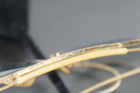 1970 Ray-Ban Aviator gold shooter glasses - image 7
