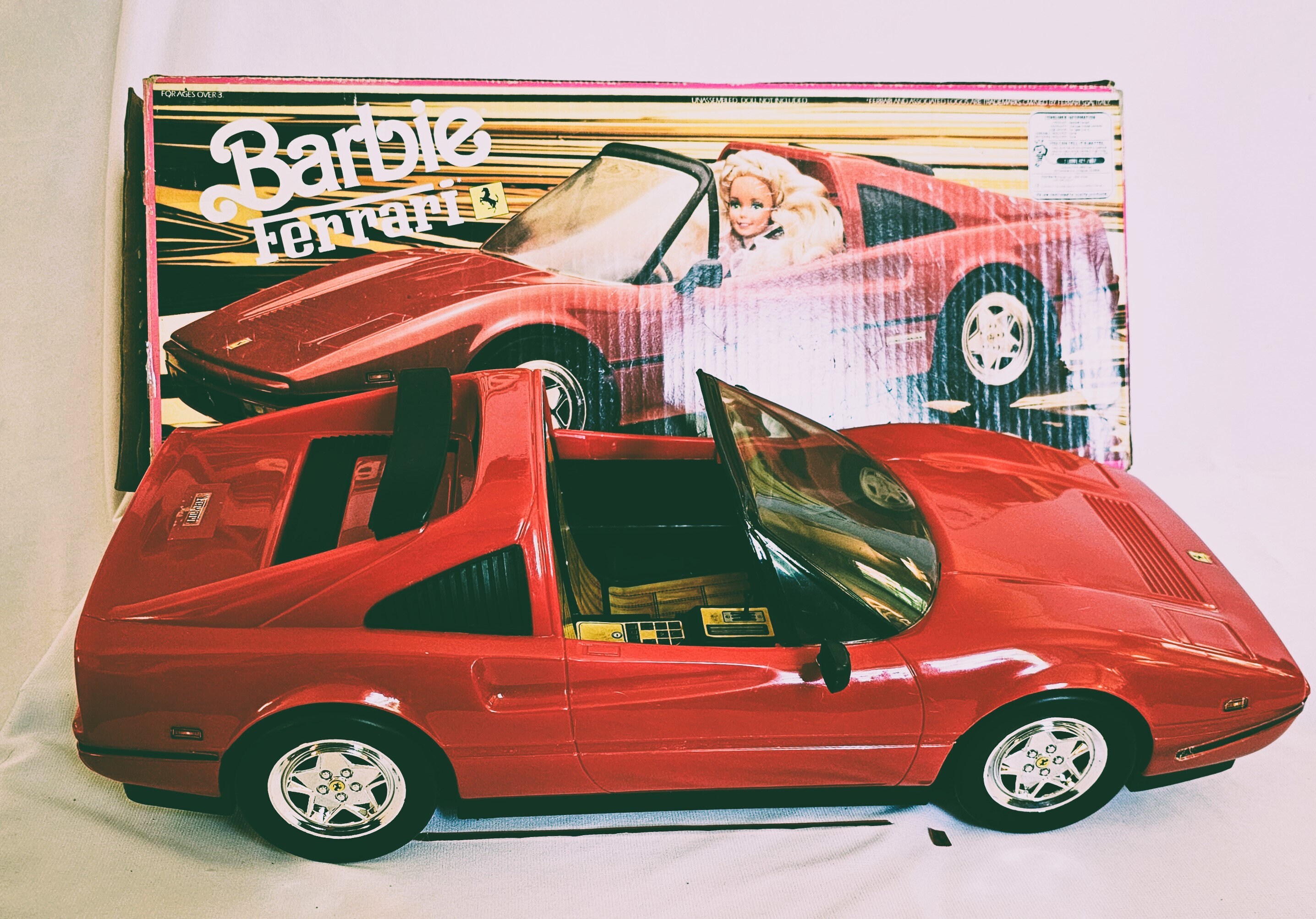 Vintage 1987 Mattel Barbie Ferrari 308 GTB Stock No. 3136 Red NMIB