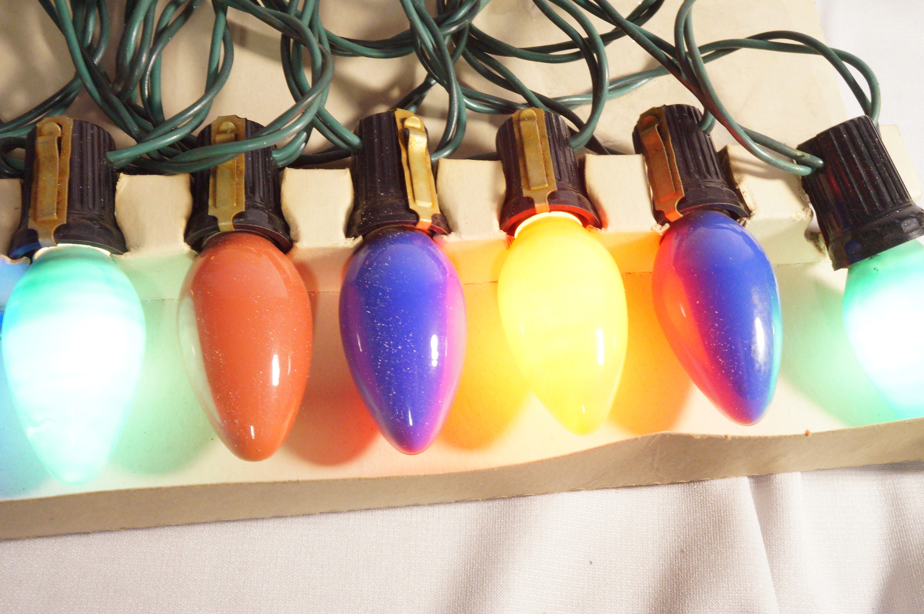 1950's Imperial Christmas Tree Lights 25 count works!