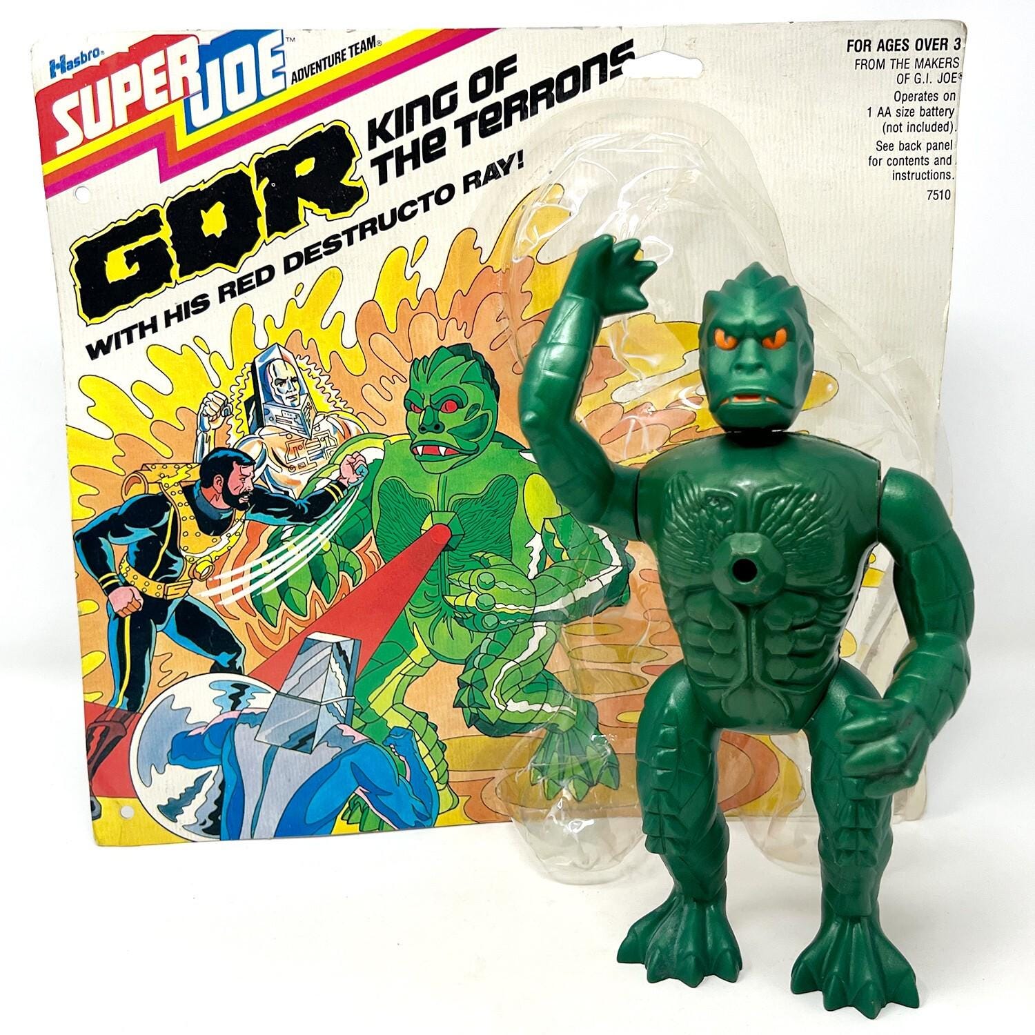 Vintage 1978 Hasbro GI Joe Super Joe Adventure Team Gor Complete