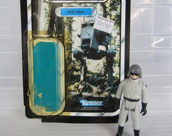 1984 Kenner Star Wars AT-ST Driver Complete and Mint With Original Card and Bubble, ROTJ -- Somebody Has To Drive Your Chicken Walker