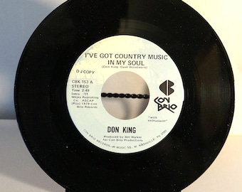 1979 Don King 45 rpm I've Got Country In My Soul Con Brio Productions DJ copy