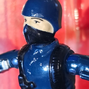 1983 Hasbro GI Joe Cobra Viper Pilot Redback Bubble, Partial Silver COBRA Sigil ARAH