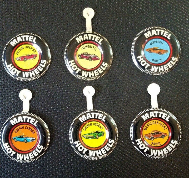 mattel hot wheels buttons