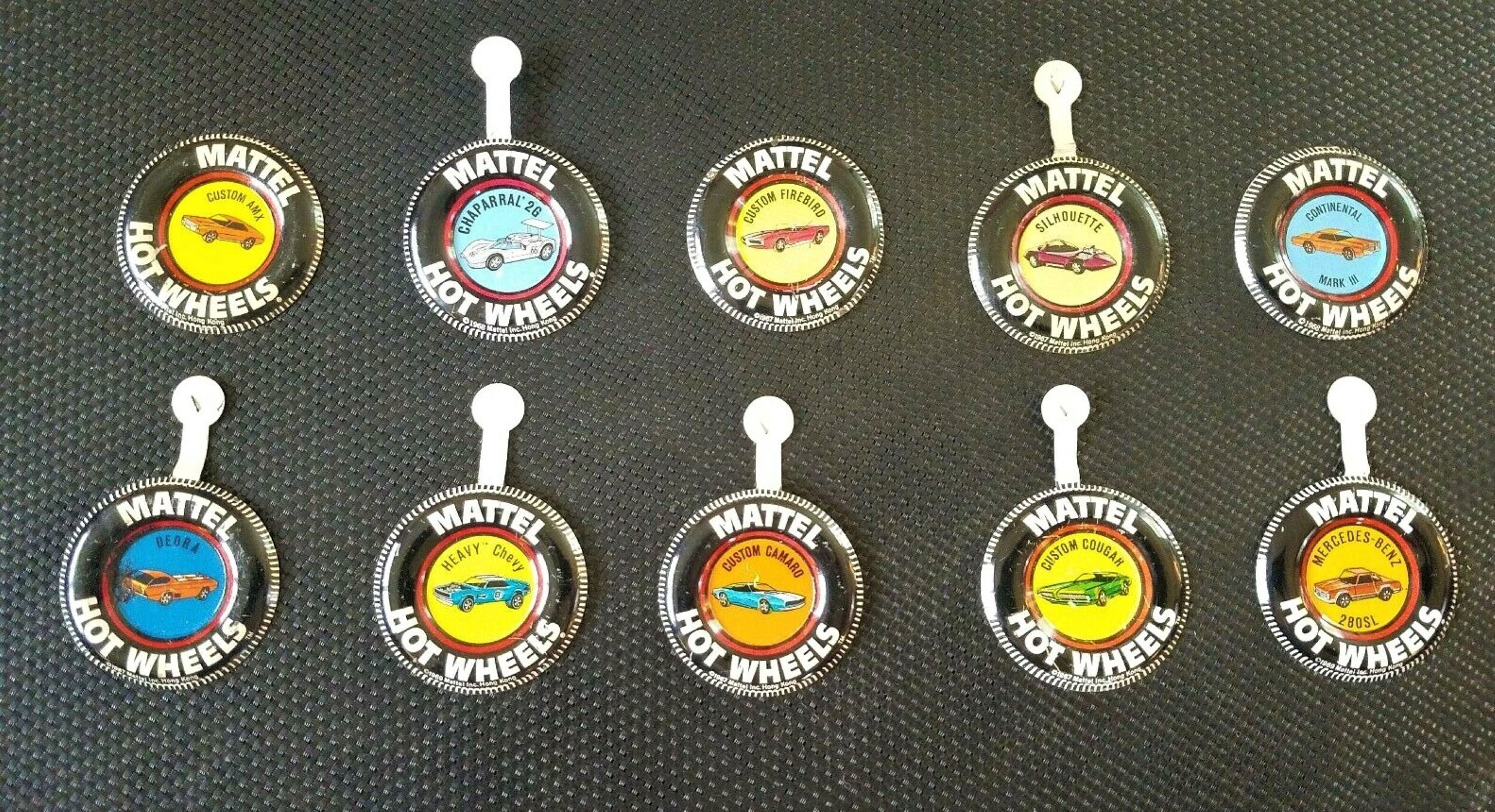 mattel hot wheels buttons