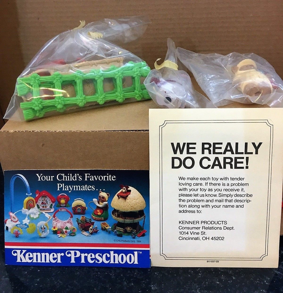1984 Kenner Ewok Fire Cart, Return of the Jedi, MIB