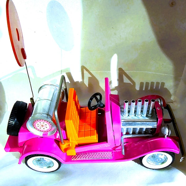 Vintage Custom Ol' Buddy L Pink Sand Drag'n Gasser T Bucket, Rad, Modded, She's a Beaut!