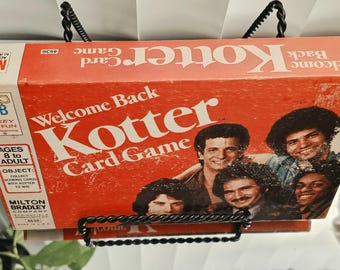 Vintage 1976 Milton Bradley Welcome Back Kotter Card Game, Complete IOB -- "Up yer nose wid a rubba hose!"