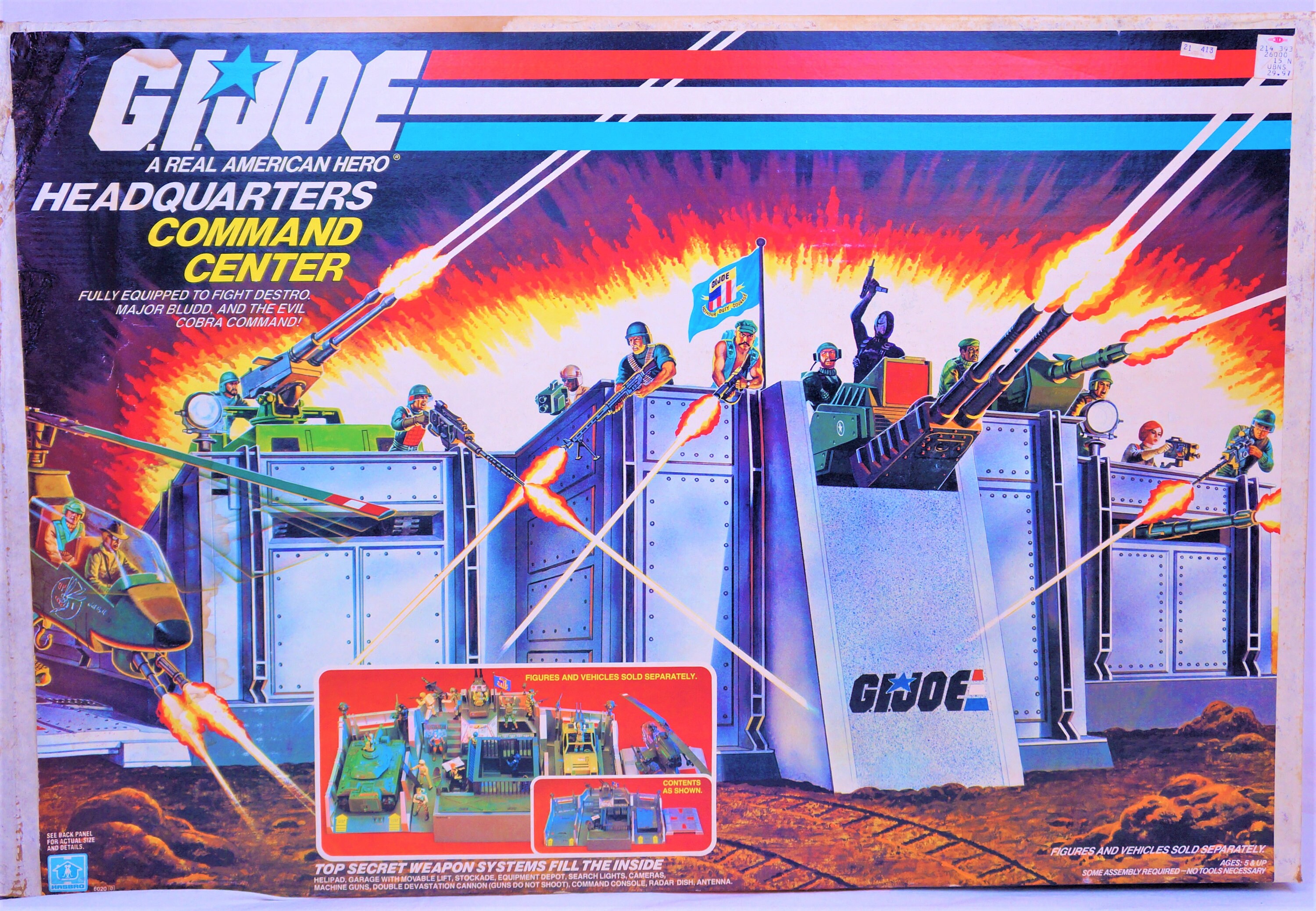 1983 Hasbro GI Joe Headquarters HQ Complete In Box ARAH