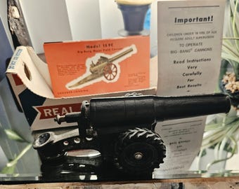 Vintage Conestoga Company 60 mm Big Bang Cannon from 1958 On -- Actually Fires, Big Noise for Boys!
