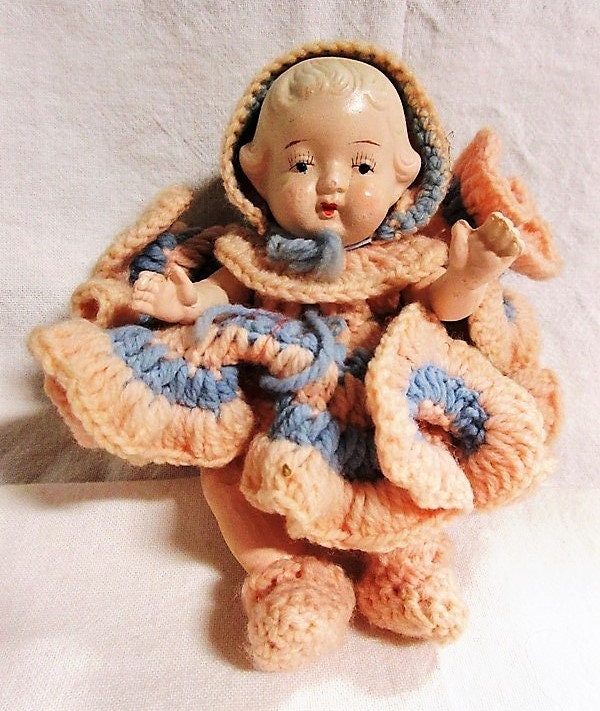 Vintage Japan Bisque Doll Baby Doll Porcelain Doll 