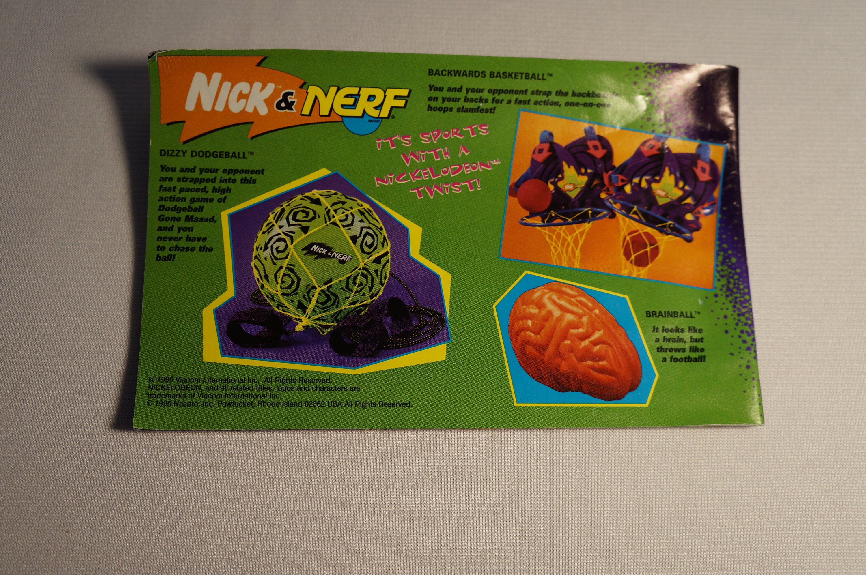 Vintage 1994 NERF Ripsaw Blaster MIB with catalog and original Nerf ballistic balls