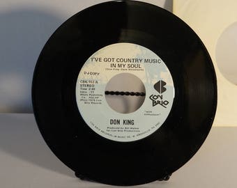 1979 Don King 45 rpm I've Got Country In My Soul Con Brio Productions DJ copy