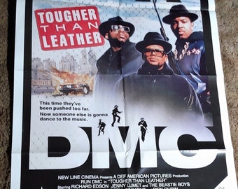 Original Run DMC: Tougher Than Leather One Sheet Movie Poster 27"x41"