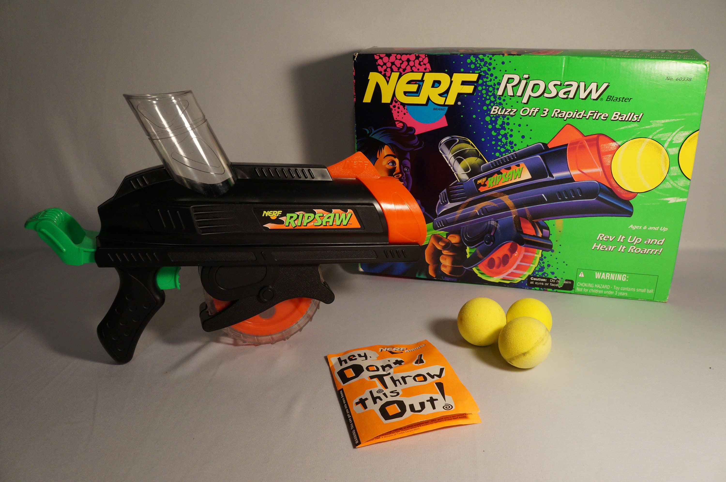 Vintage 1994 NERF Ripsaw Blaster MIB with unused order form | Etsy