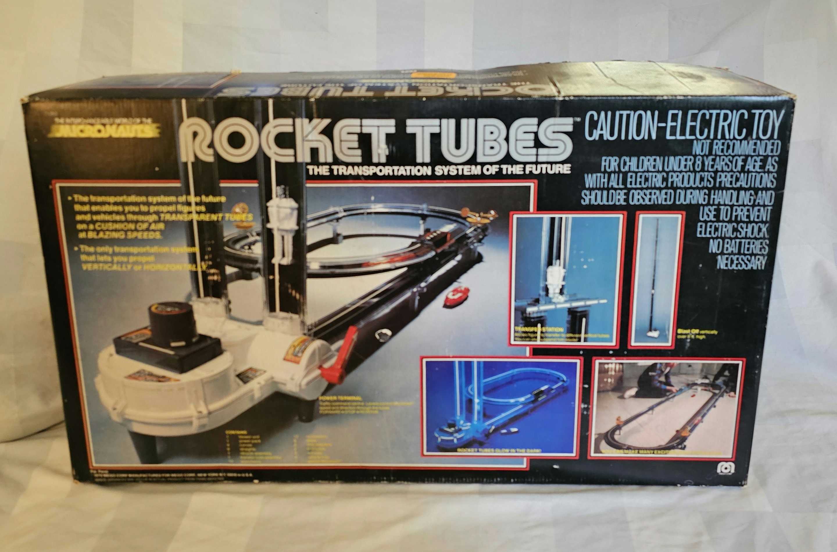 1979 Mego Micronauts Rocket Tubes Playset, Working in Original Box