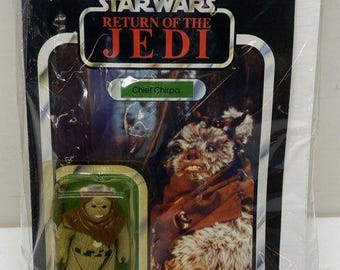 1985 Kenner Star Wars Chief Chirpa Mint on Card, MOC, Ewok