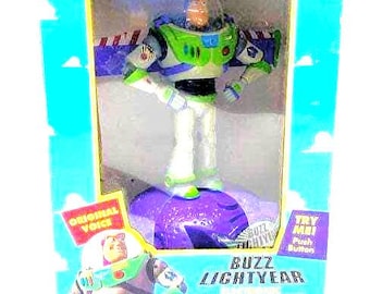 Vintage 1999 Talking Buzz Lightyear Bank In Original Box, Thinkway