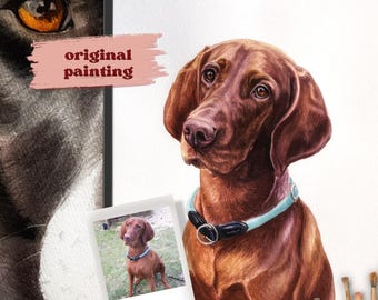 Retrato de mascota personalizado en acuarela: regalo conmemorativo original para perro pintado a mano