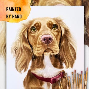 Real Watercolor Portraits Using Pet Photo Personalized hand painted Dog Portraits Cat Portraits Custom Dog Portraits Custom Pet Memorial Art
