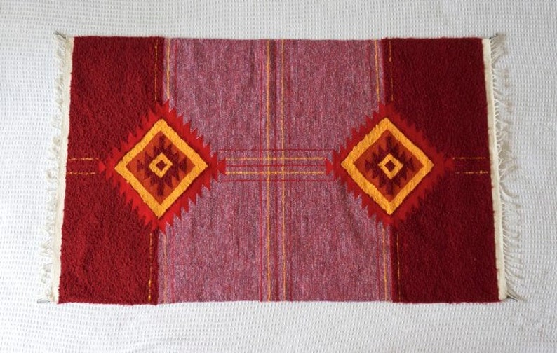 Traditional Vintage Hand Woven Deshi Rug
