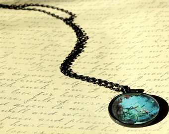 Unique Necklace for Women, Art Necklace, Resin Jewelry, Pendant Necklace, Wearable Art, Long Statement Necklace, Gifts for Her, ARTBYSANDRAV