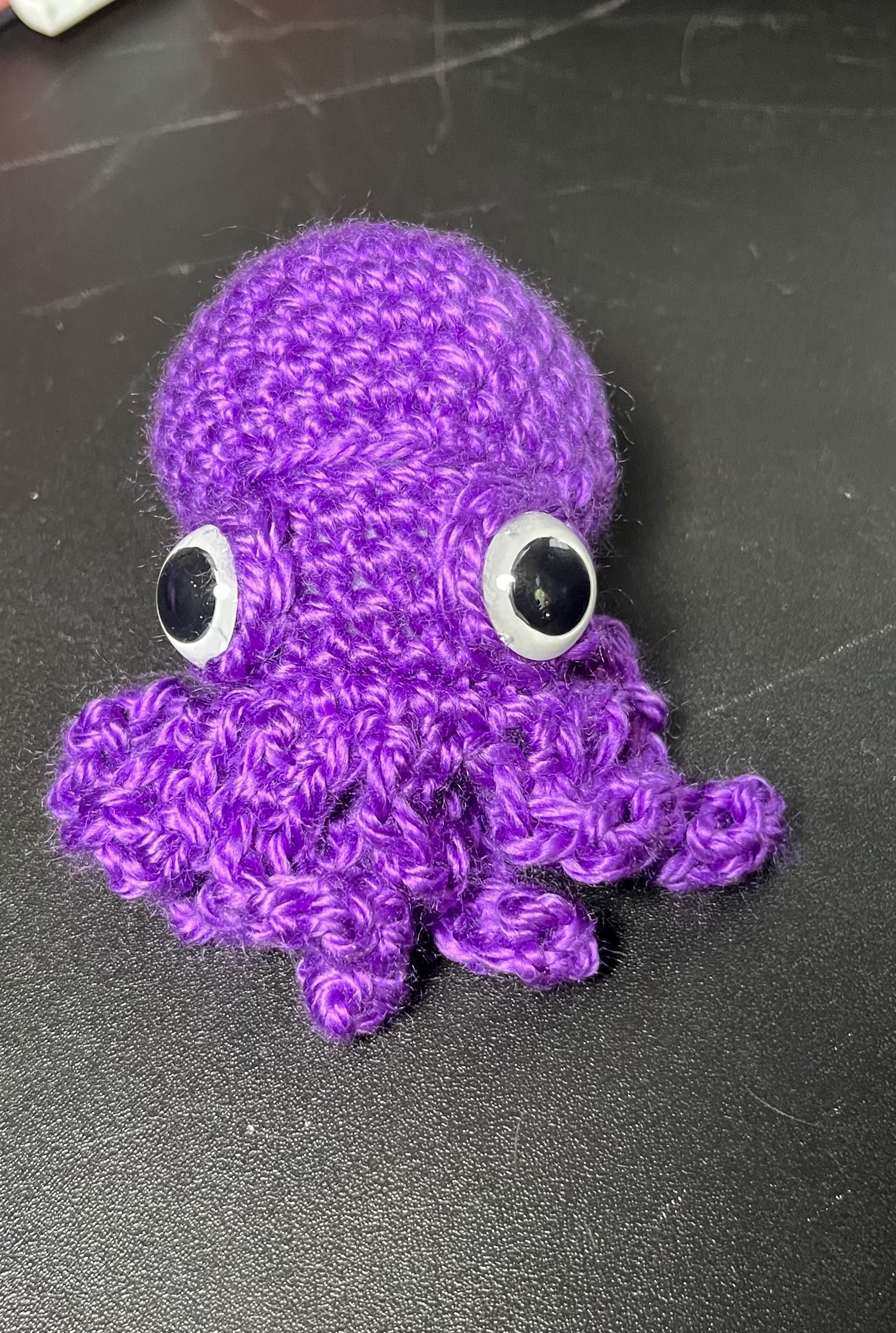 31 Squid Crochet Patterns for Ocean-Loving Crafters 19 Amigurumi Hand Crocheted Googly Eyed Stubby Squid