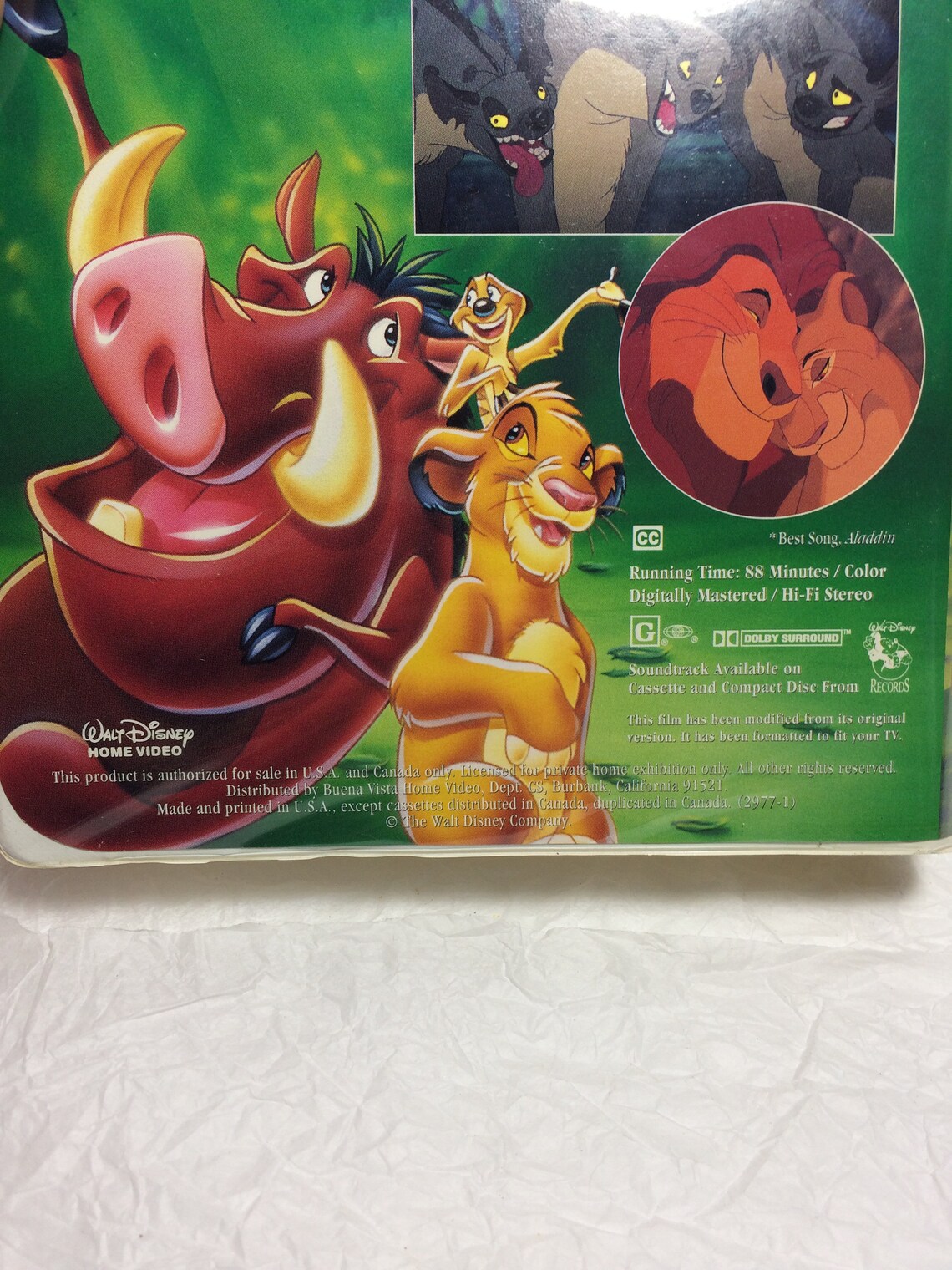 The Lion King VHS 1995 A Walt Disney Masterpiece Collection Etsy