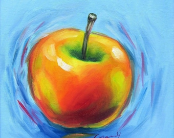 Oil painting apple (7) painting modern art Jannys ART