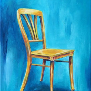 Acrylbild Stuhl moderne Kunst Malerei Jannys ART Bild 2