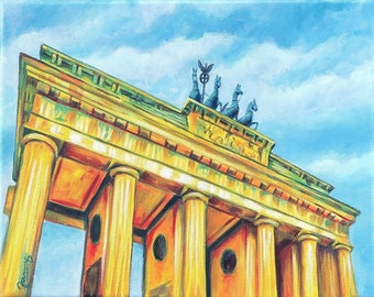 Acryl Bild Brandenburger Tor Jannys ART moderne Kunst