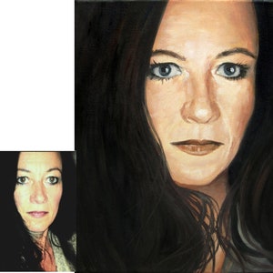 Portrait of photo 30x40 of Janny's ART painting image 1