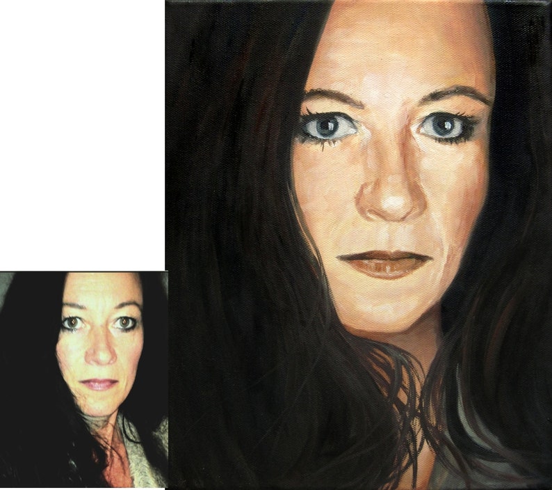 Portrait of photo 30x40 of Janny's ART painting image 1