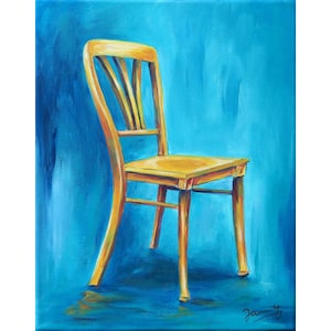 Acrylic Painting Chair Modern Art Painting Jannys ART image 1