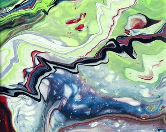 Abstraktes Acryl Bild Gemälde von Jannys ART Color13  moderne Kunst Malerei