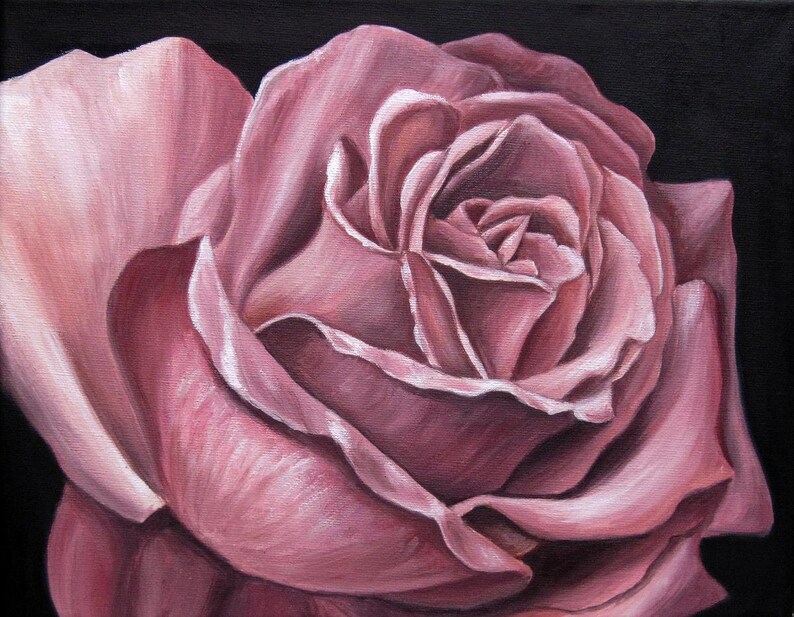 Oil Painting ROSE Art Picture Painting Jannys ART image 1