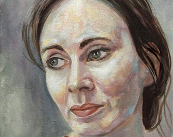 Ihr Portrait vom Foto, Moderner Malstil von Jannys ART, Kunst, Malerei, Gemälde