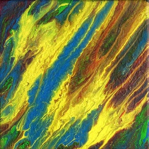 Acryl Bild klein Color6 moderne Kunst Malerei Jannys ART Bild 2