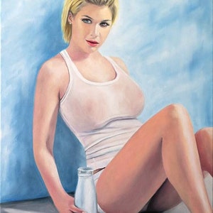 Your oil portrait from photo Jannys ART Full body with accessories image 2