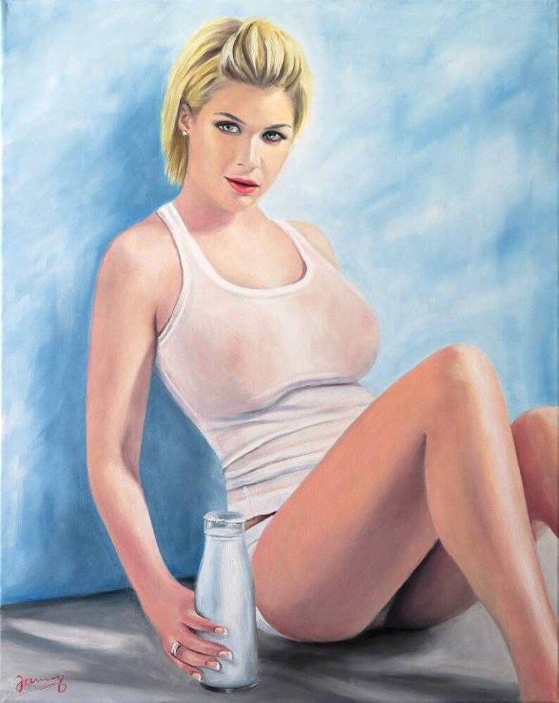 Your oil portrait from photo Jannys ART Full body with accessories image 2