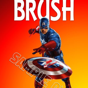 Avengers Superheroes Wash Brush Floss Flush Kids Bathroom Decor Wall Art Prints image 3