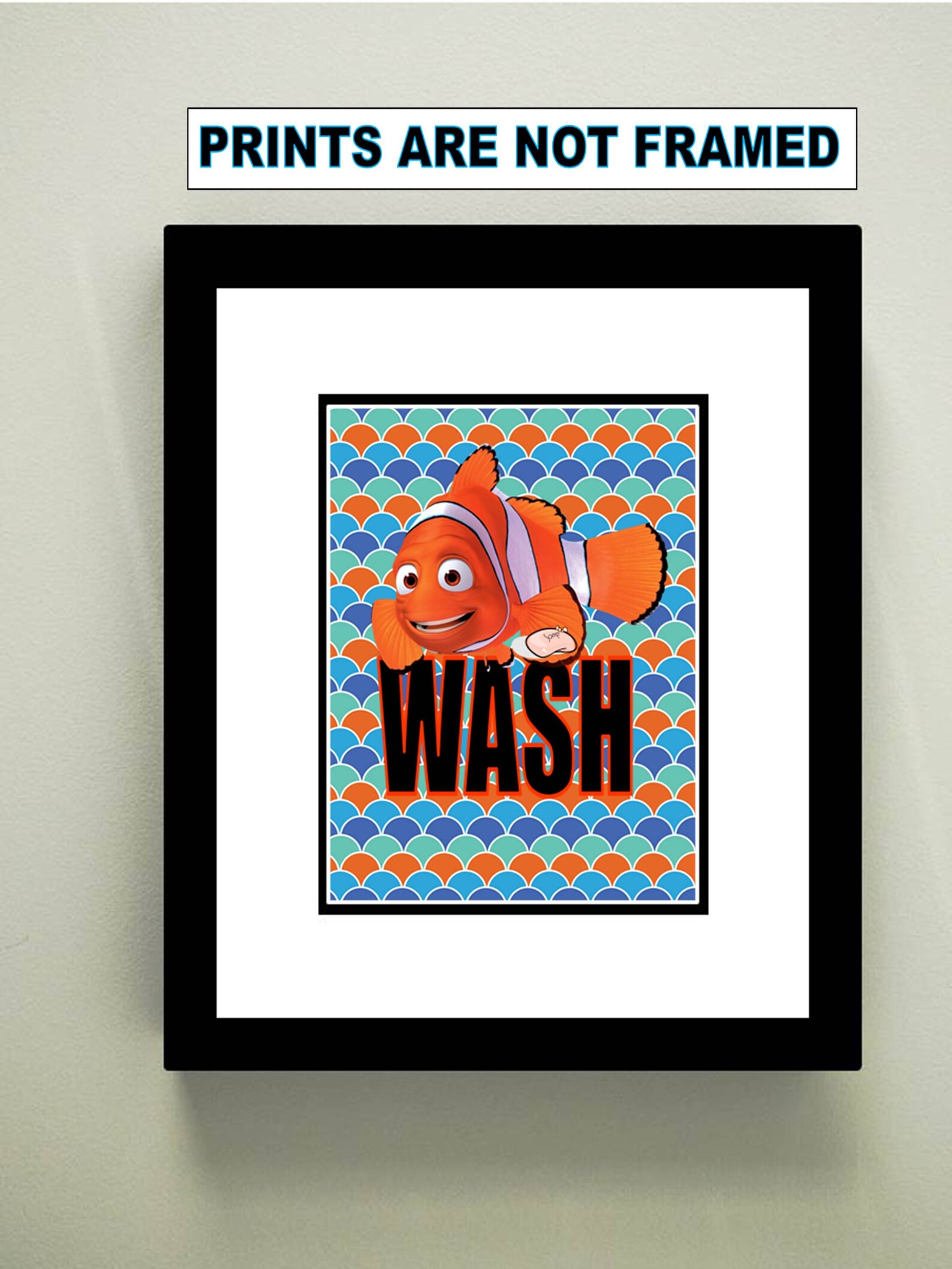 Finding Nemo Dory Wash Brush Floss Flush Kids Bathroom Decor Etsy