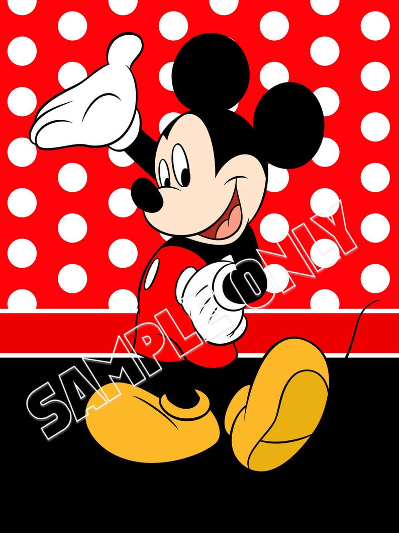  Mickey Mouse and Minnie Mouse  8x10 Prints Kids Etsy
